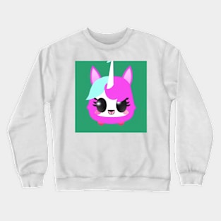 Cute Kawaii Baby Unicorn graphic - cute art for kids Crewneck Sweatshirt